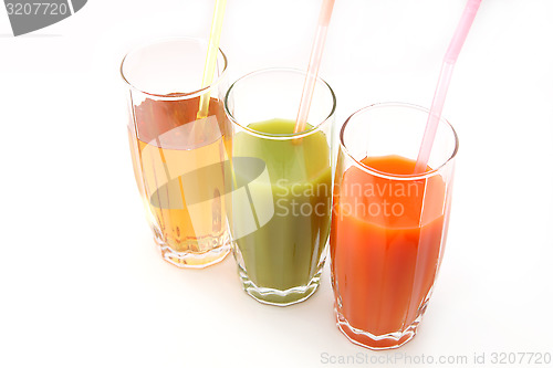 Image of glasses of juices