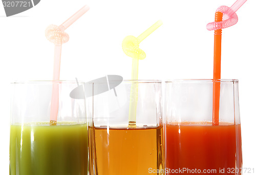 Image of  glasses of juices 