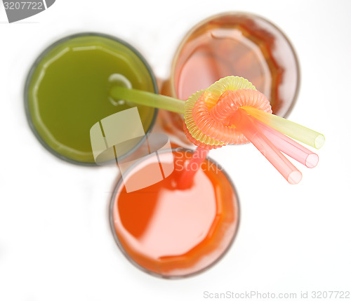 Image of glasses of juices