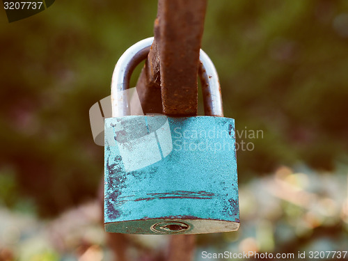 Image of Retro look Love lock