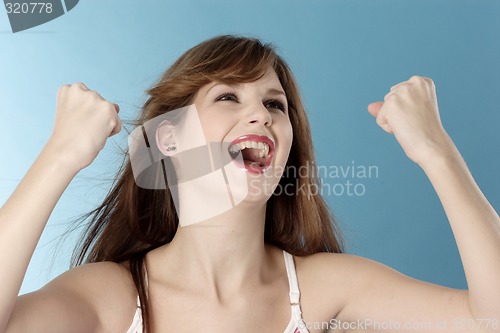 Image of Woman jubilant