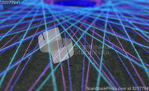 Image of Display of colorful threads