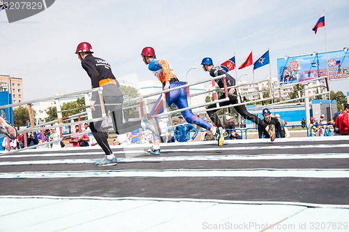 Image of Fire fighter is competing