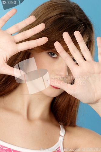 Image of Woman gesturing