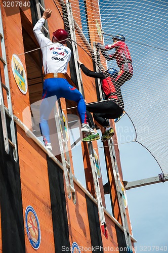 Image of Fire fighter is competing