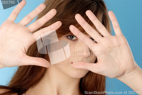 Image of Woman gesturing