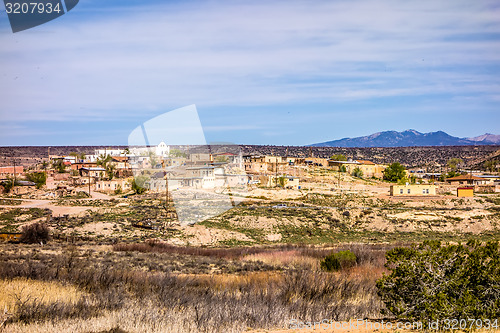 Image of laguna pueblo town site in new mexico