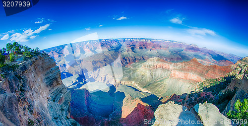 Image of Grand Canyon sunny day with blue sky