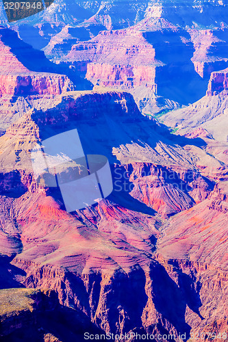 Image of Grand Canyon sunny day with blue sky