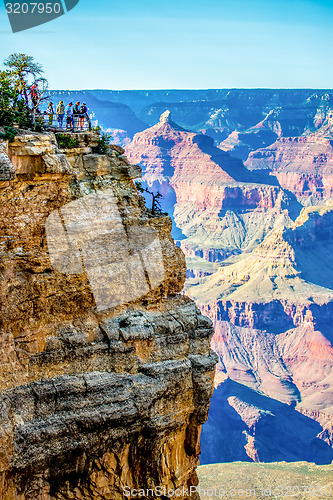 Image of Grand Canyon sunny day with blue sky