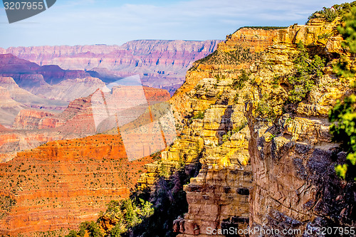 Image of Grand Canyon sunny day with blue sky