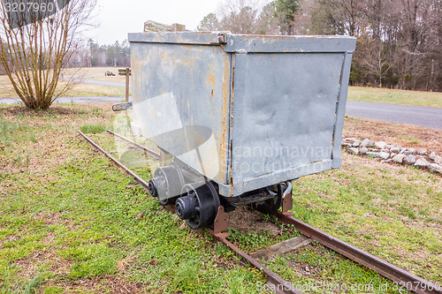 Image of gold ore mining cart