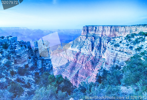 Image of Grand Canyon sunny day with blue sky