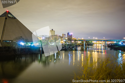 Image of April 2015 - Panoramic view of the Pyramid Sports Arena in Memph