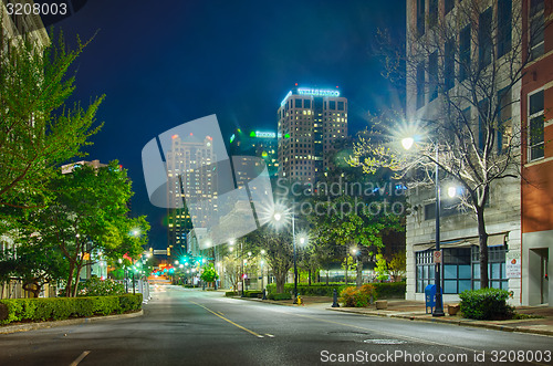 Image of birmingham alabama evening skyline