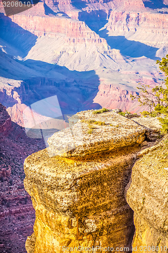 Image of Grand Canyon sunny day with blue sky
