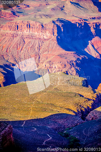 Image of Grand Canyon sunny day with blue sky