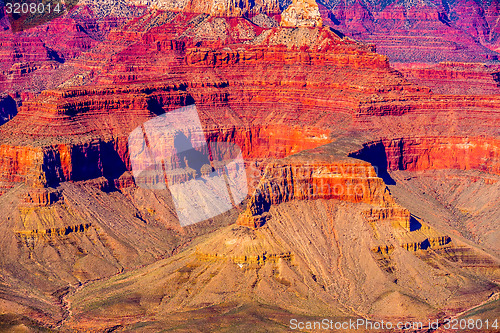 Image of Grand Canyon sunny day with blue sky