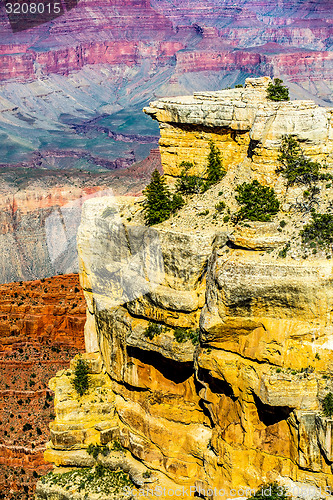 Image of Grand Canyon sunny day with blue sky