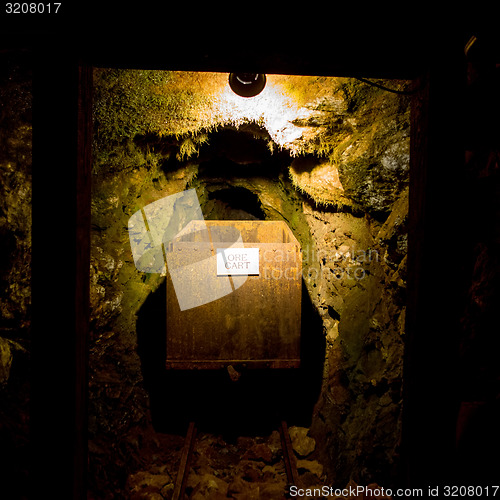 Image of gold ore mining cart