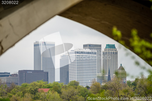 Image of April 2015 - Stormy weather over Tulsa oklahoma Skyline