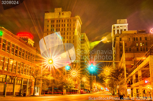 Image of birmingham alabama evening skyline