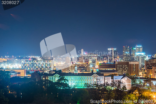 Image of birmingham alabama evening skyline