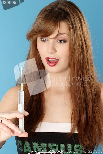 Image of Woman with syringe