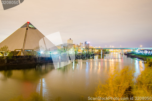 Image of April 2015 - Panoramic view of the Pyramid Sports Arena in Memph