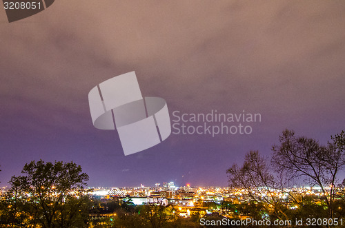 Image of birmingham alabama evening skyline