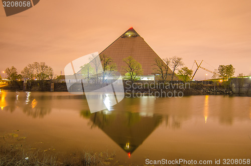 Image of April 2015 - Panoramic view of the Pyramid Sports Arena in Memph