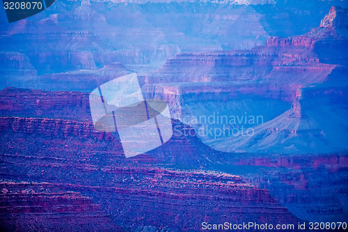 Image of Grand Canyon sunny day with blue sky