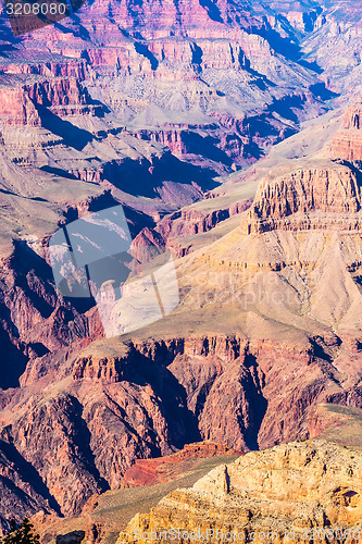 Image of Grand Canyon sunny day with blue sky