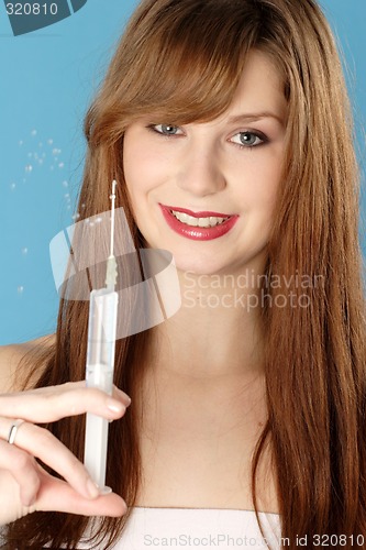 Image of Woman with syringe