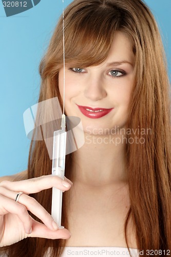 Image of Woman with syringe