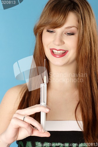 Image of Woman with syringe