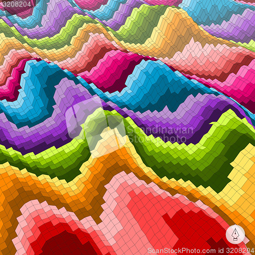 Image of Abstract colorful background. Mosaic vector illustration. 