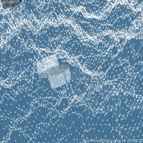 Image of Abstract grid background. Water surface. Vector illustration. 