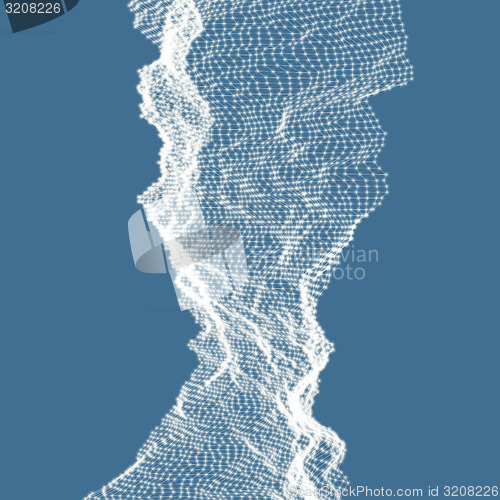 Image of 3d abstract background. Technology vector illustration. 