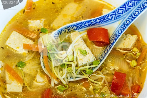 Image of Chinese soup with tofu