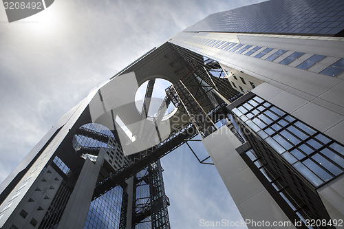 Image of Umeda Sky garden in Osaka.