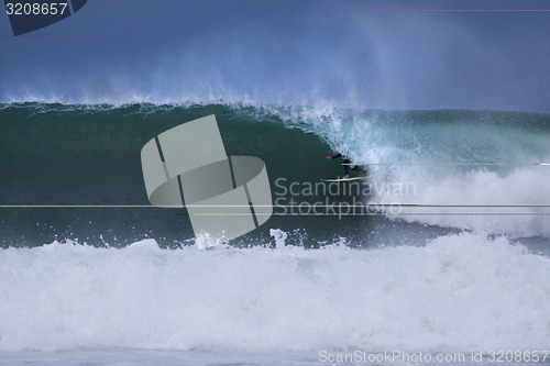 Image of Surfer in a barrel