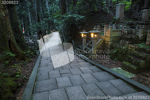 Image of Path through a grave yard