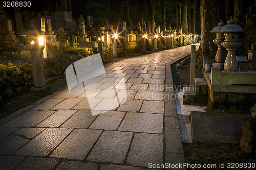 Image of Path in a grave yard