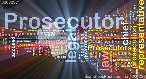 Image of prosecutor background concept illustration glowing