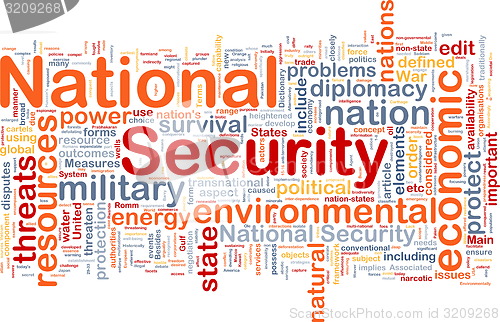 Image of National security background concept