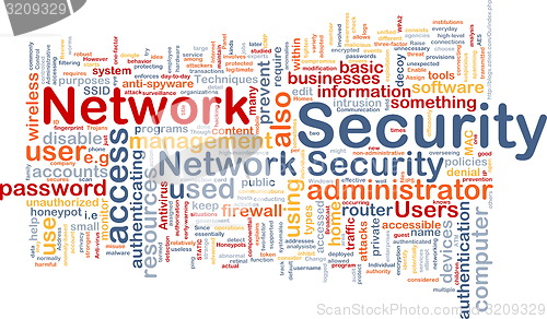 Image of Network security background concept