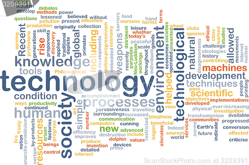 Image of Technology wordcloud concept illustration