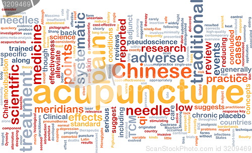 Image of Acupuncture wordcloud concept illustration