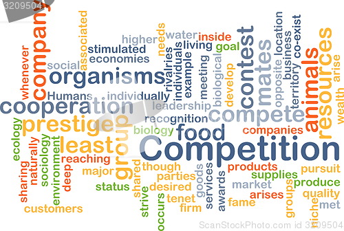 Image of competition wordcloud concept illustration